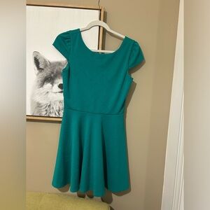 Retro Emerald Sundae Teal Skater Dress